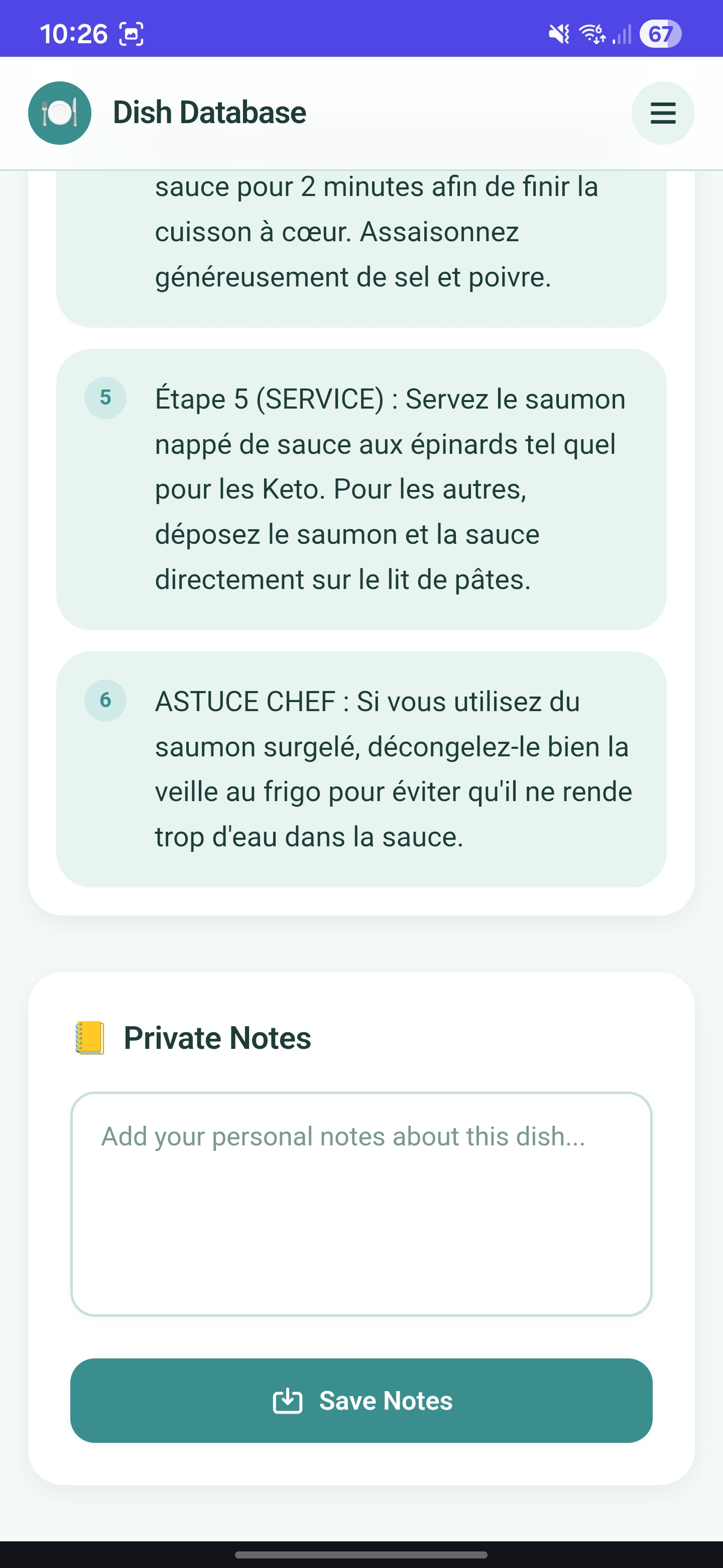 Dish Database screenshot 8