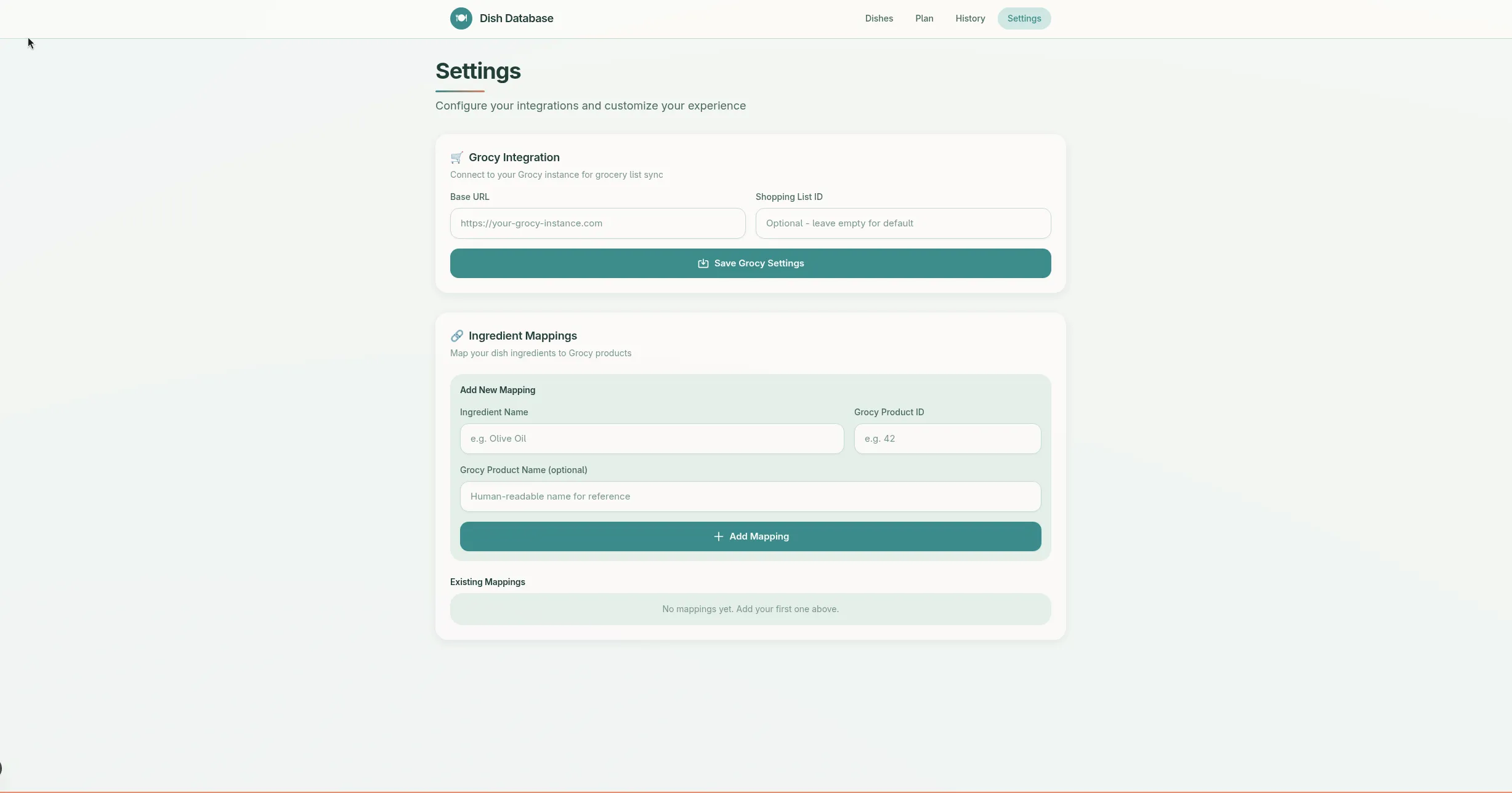Dish Database screenshot 4