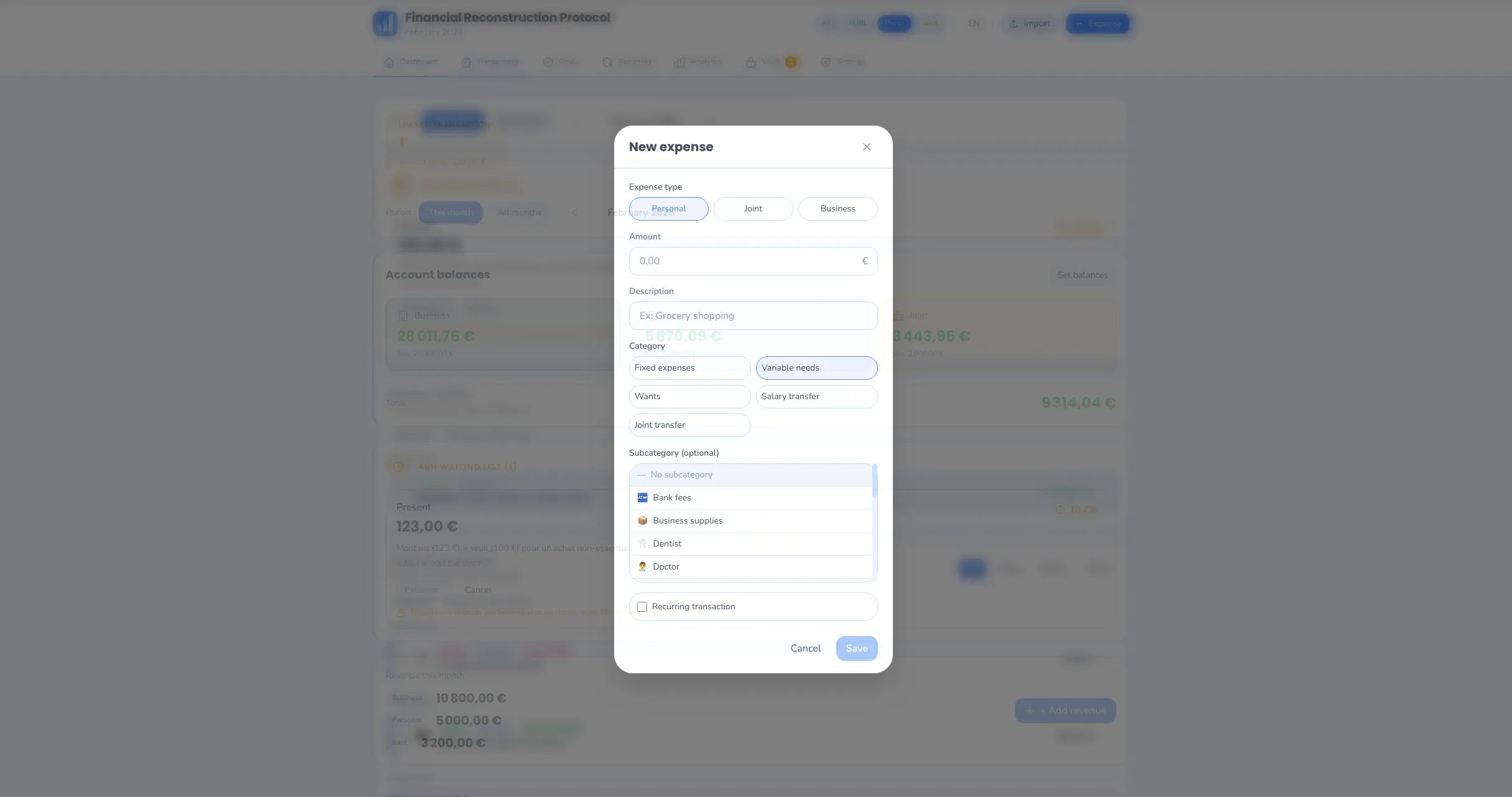 Financials screenshot 8
