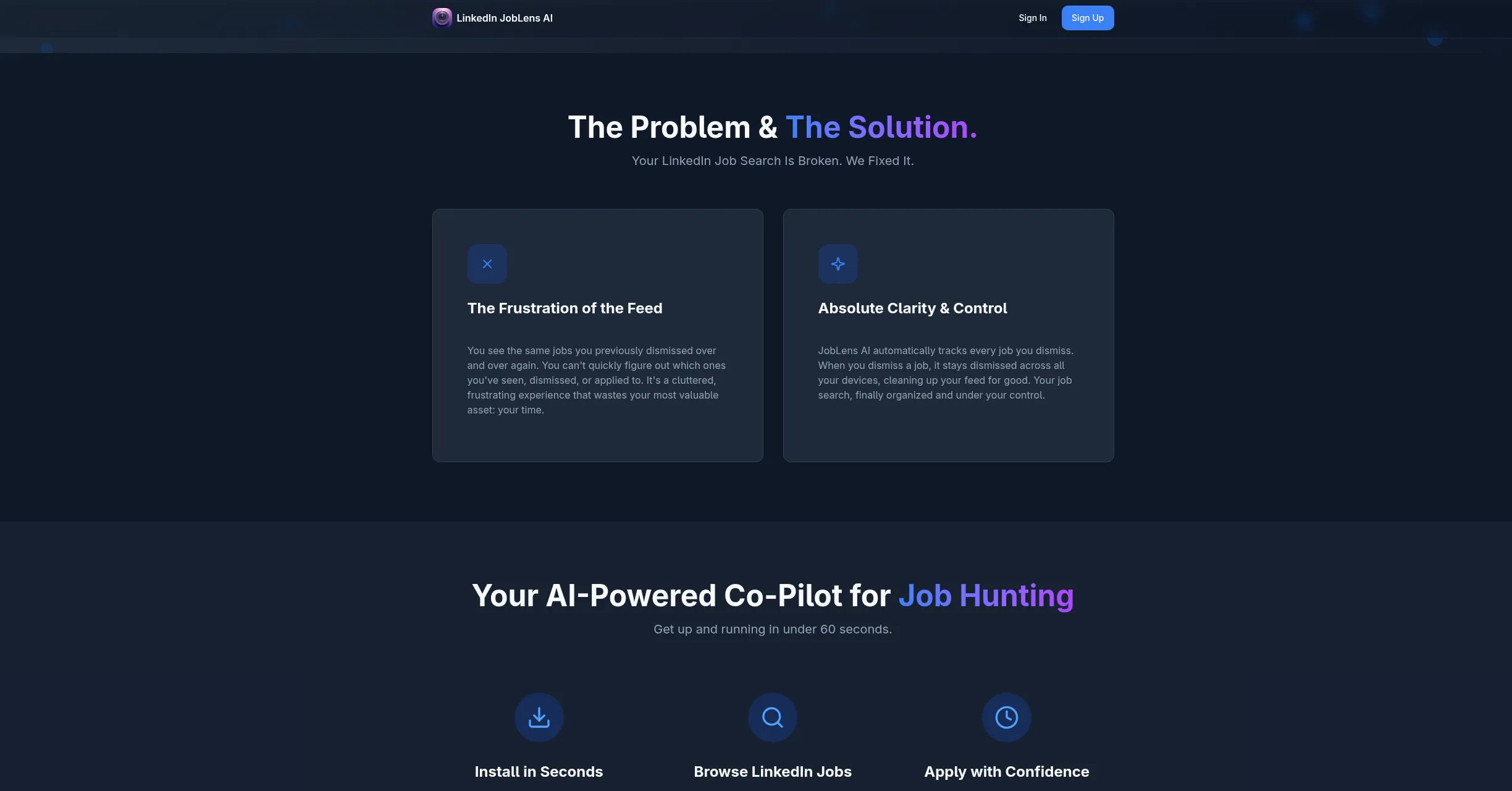 LinkedIn JobLens AI screenshot 1
