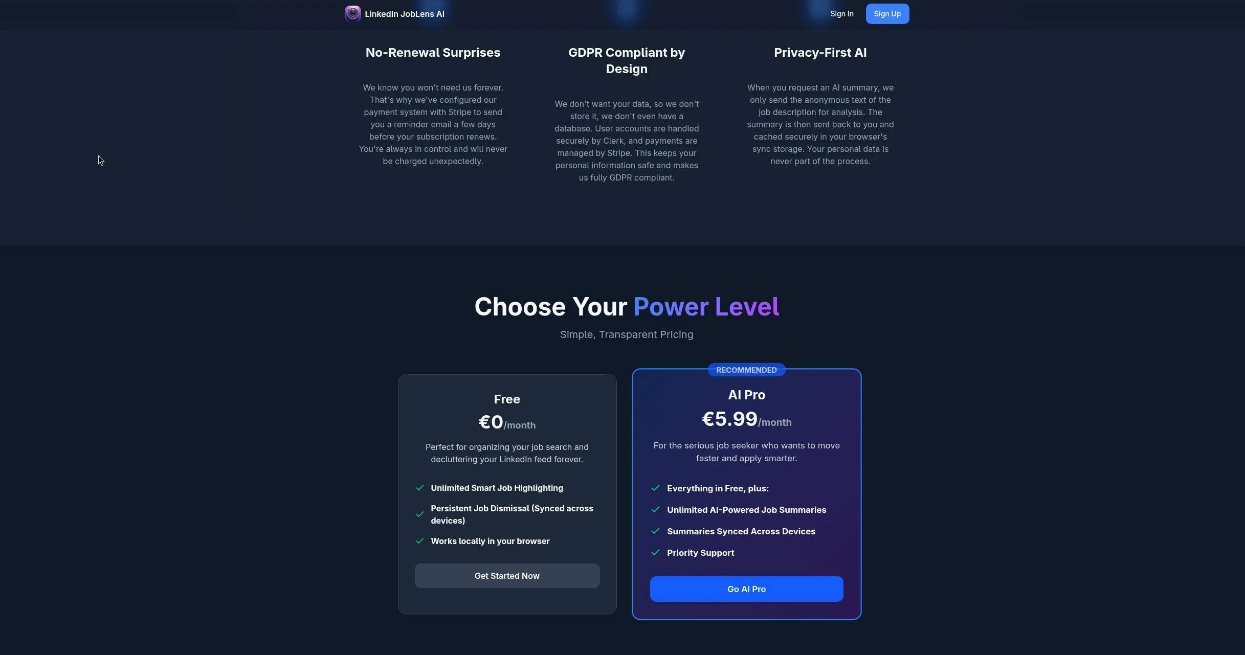 LinkedIn JobLens AI screenshot 5