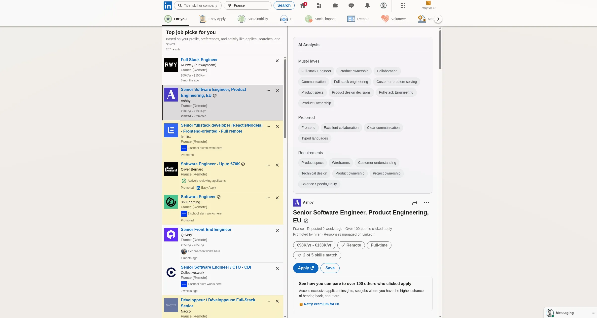 LinkedIn JobLens AI screenshot 8